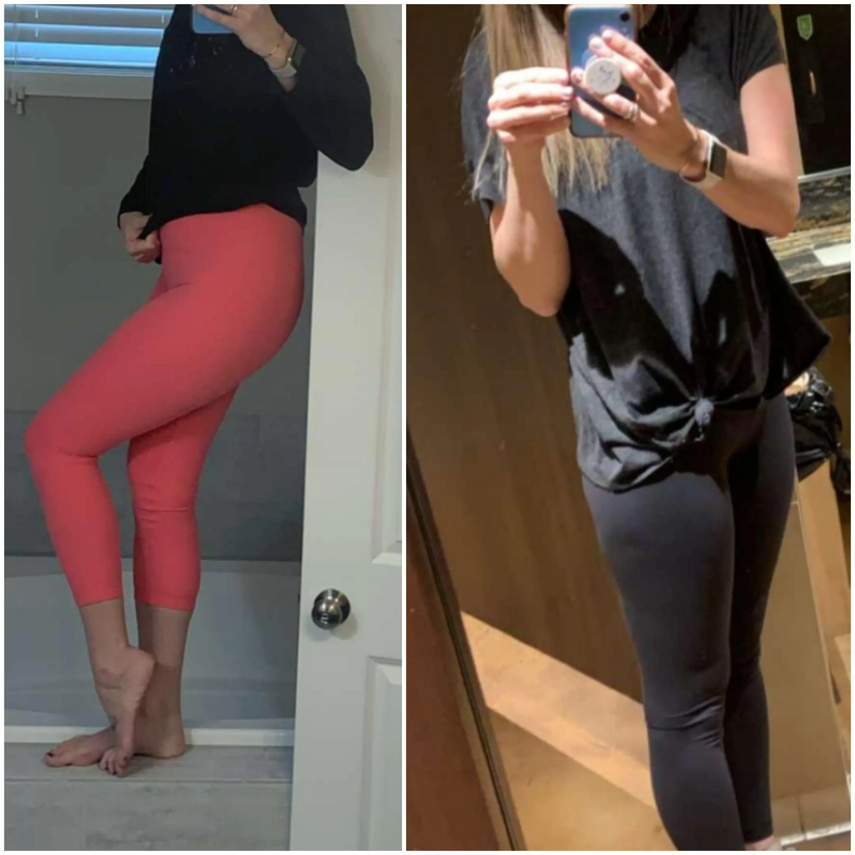 I'm not sure which pair I look better in... let me know... I obviously prefer them on the ground 💕 posted by tallblue_