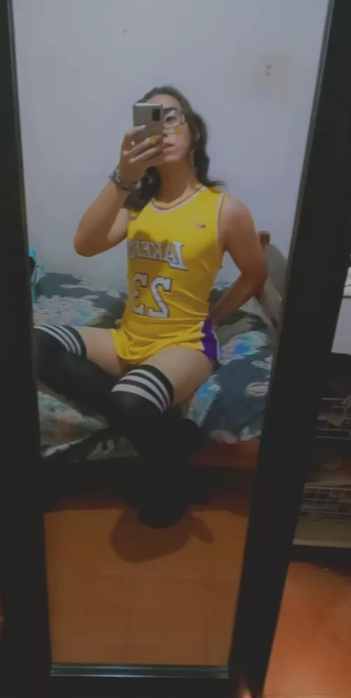 Im not tall enough to be good at basketball, but does the jersey fit good on me? by the-only-cat