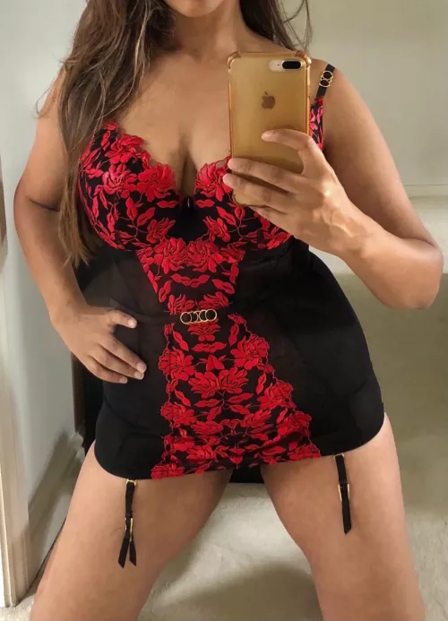 I'm not wearing any panties underneath this lingerie...😈😉 by knightrider69x