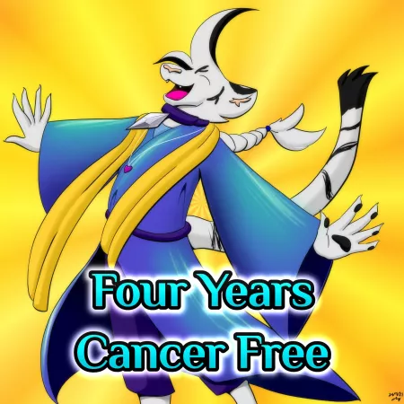 I'm officially Four Years Cancer Free! by avi-the-tiger-rawr