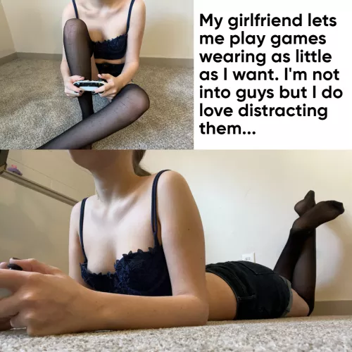 I'm off-limits so no need to hide anything, right? by Maid-Legs