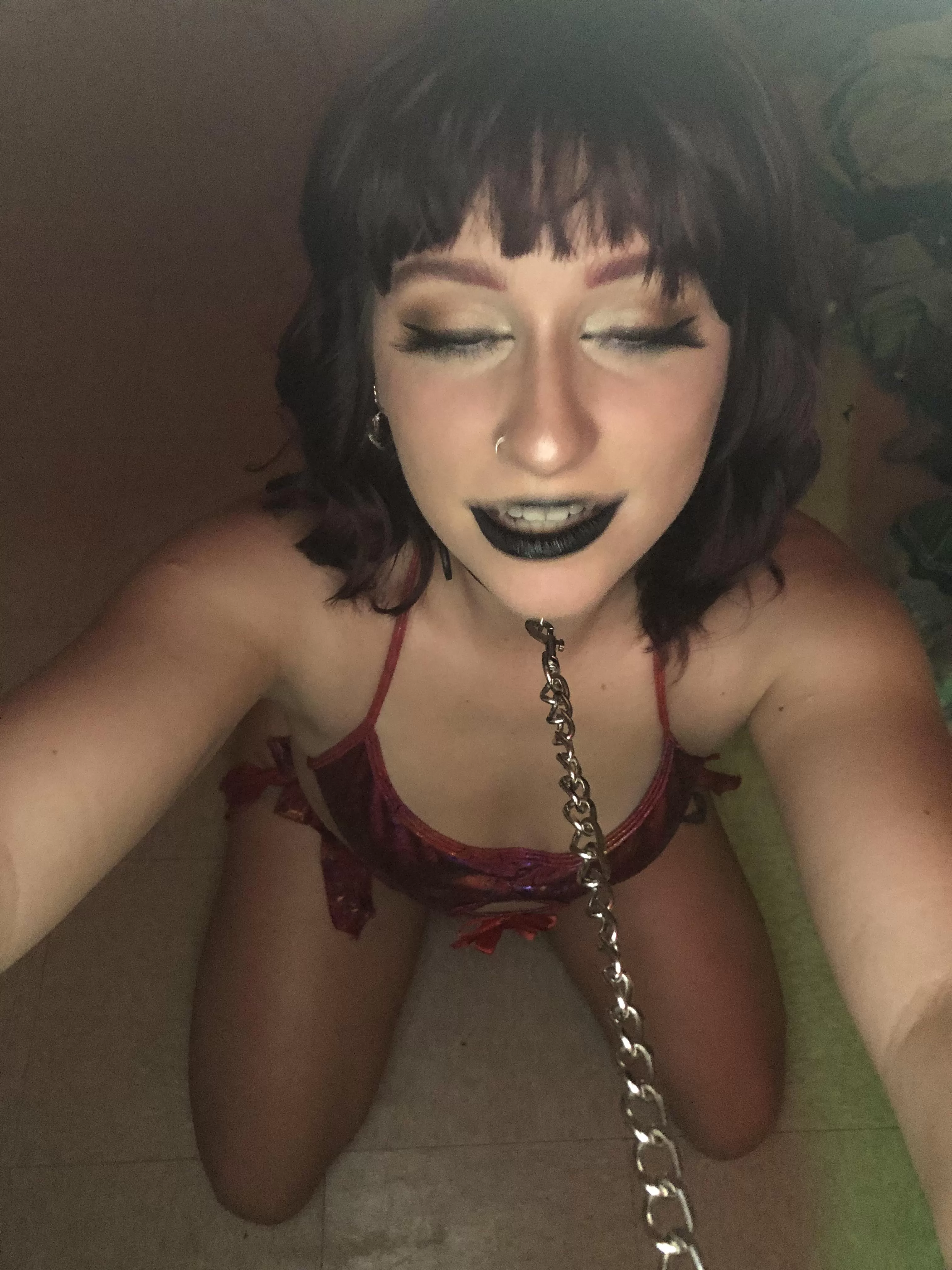 I’m on my knees and eager to serve. Please, Sir. [f] posted by My-Miserable-Reality