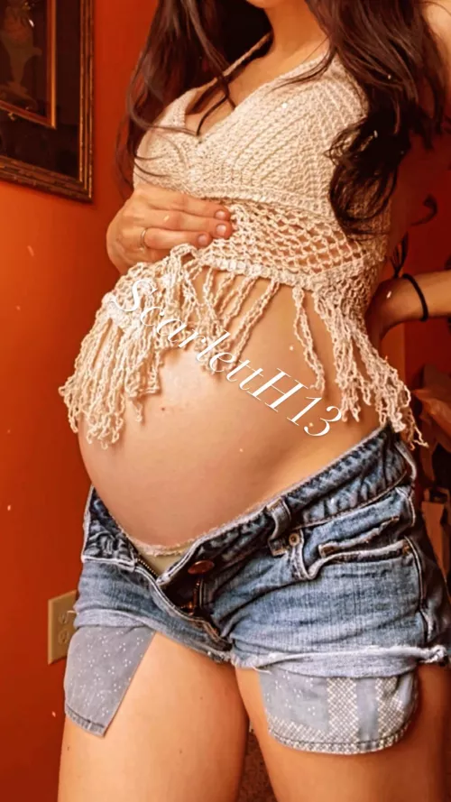 I’m only 5’3” so my belly looks super big 🥺 by 13ScarlettH