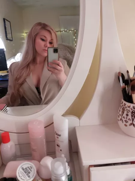 I'm only wearing a lace bra under this by [deleted]