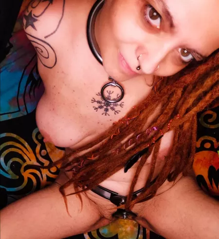 Im playful pet, still belted, yes, and no make up, just chilling on self-care mode. by Nekotied