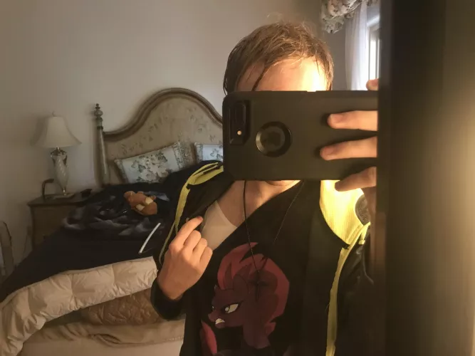 I’m secretly wearing a bra and panties today. by CaptainMystery_123