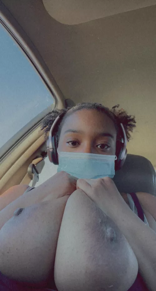 Im sooooo bad…I pulled my tits out at the light for you to suck them by stonergoddessmarie