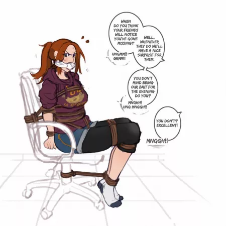 I'm sorry to my friends but they promised bondage so I couldn't say no by GaggedOtaku