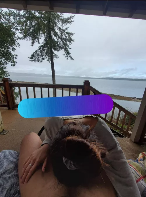 I'm such a good boyfriend #2, her man let us go to his families cabin without him 🤣😵🙌🏾 by pnwyoungbull2