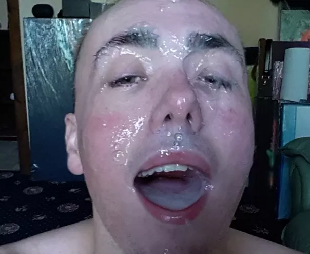 Im their cum dump and they make sure i obey and hold their cum in my mouth for as long as i can afterwards. My mouth is your cup!!. Room for some more by Royal-Smile3706