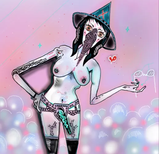 Im usually a surreal bodyhorror artist but I made a dommy mommy plague doctor in the spirit of the endemic by Dramatic-Bat9184