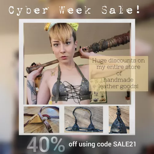 I'm wearing leather, but I also make wearable leather. 🥰 by meggabyte69