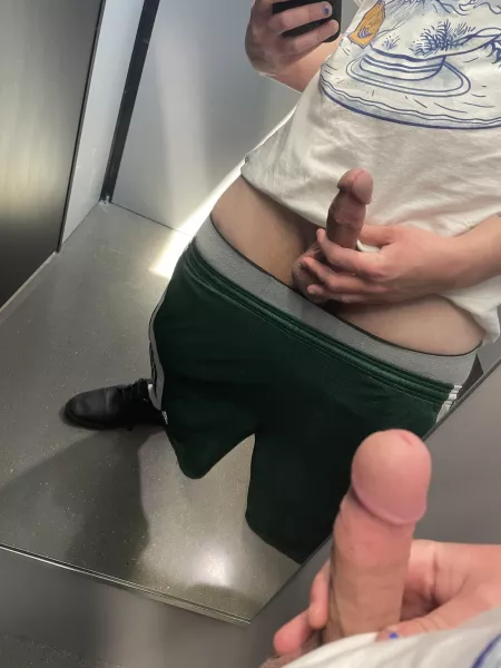 imagine walking in on me in the dressing room, what would you do? by Eddievanalien