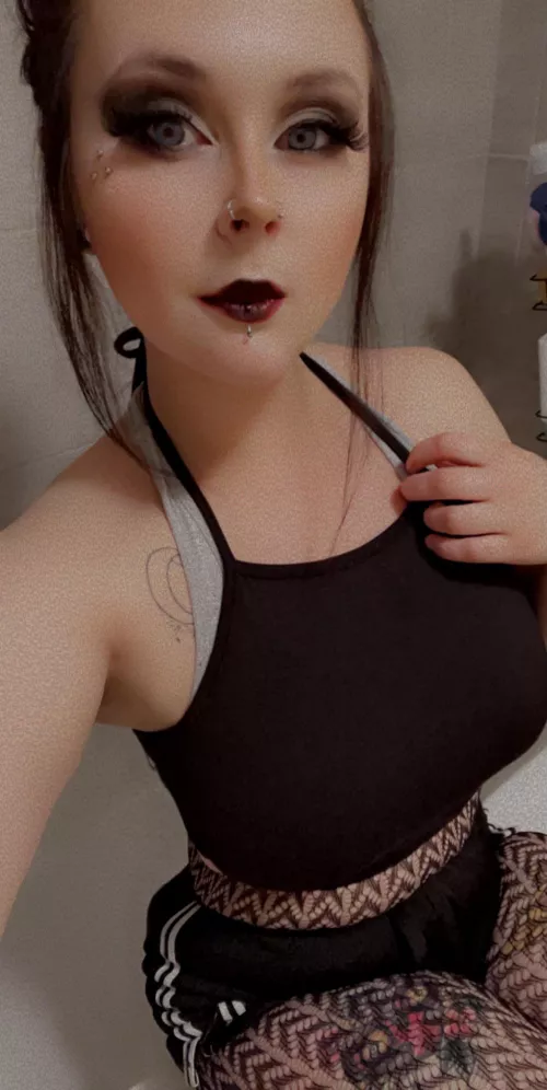 Imagine what I look like without this top on by hazelmay0