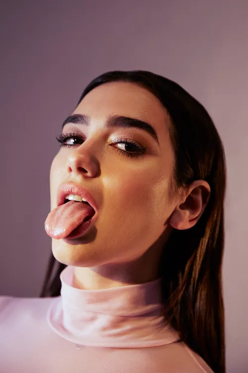 Imagining the feeling of Dua Lipa's tongue on my cock by qwerty69s