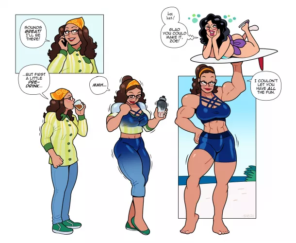 Impromptu Doubles by Blackshirtboy (Musclegrowth) by not4myprimary