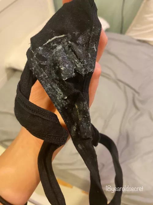 In honor of Thanksgiving 🍁 .. my messy , stuffed panties 💕💦[f] by 18yearoldsecret