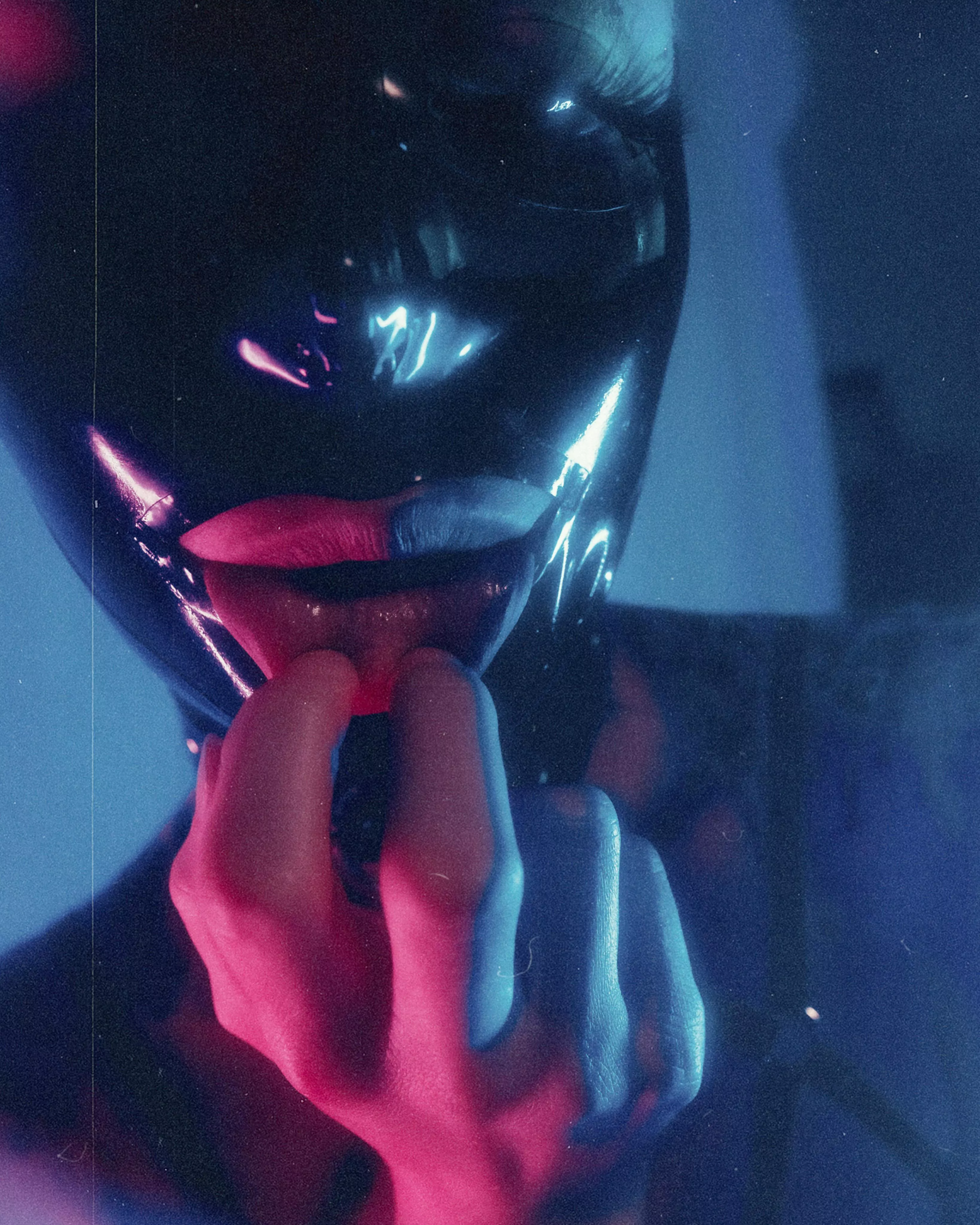 In love with my latex hood 🖤 posted by asshlynfaith