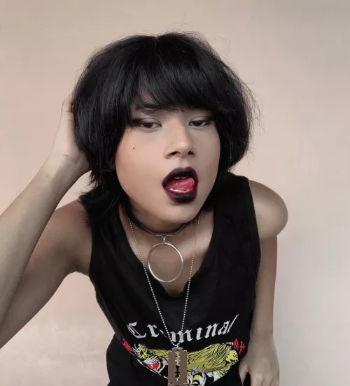 In my adult years i can finally be the sickly looking emo guy we would all catfish as by nirrhiti