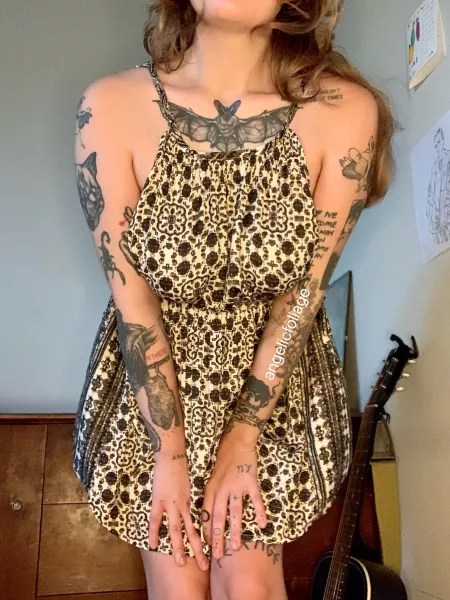 in my new sundress ~ too bad it’s raining today!! by AngelicFoliage