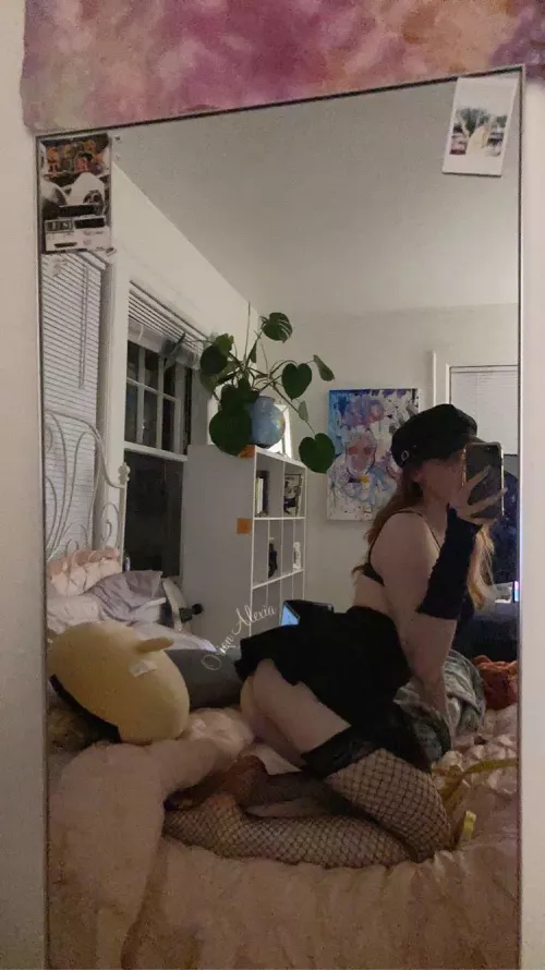 In my tiny black pleated skirt <3 by princesspixi3