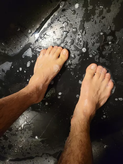 In the shower by Cutedick16