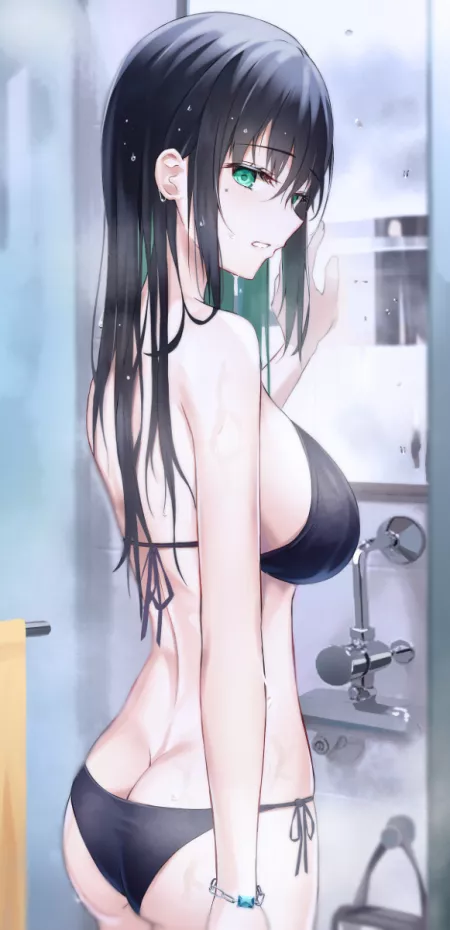 In the Shower [Original] by dumbocow