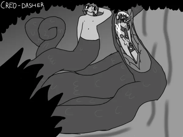 In the tree (Post-oral vore.) by Creo_Dasher