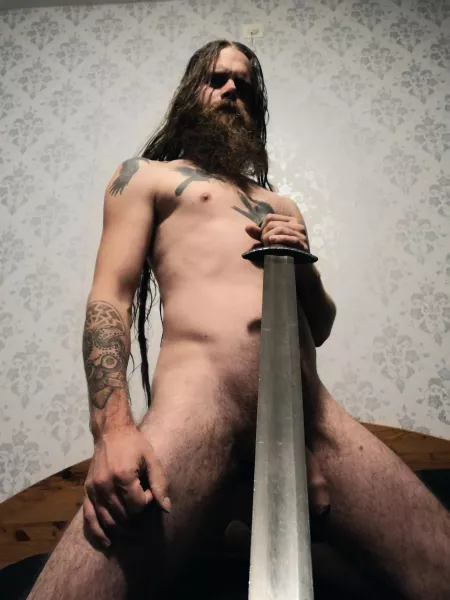 In viking times swords were for the wealthy and high status people. Common folk couldn't afford a (good) sword by [deleted]