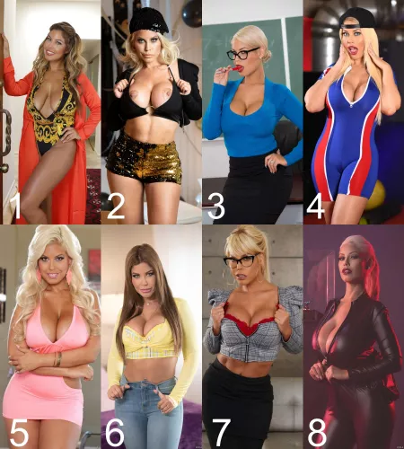 In which outfit would you rather fuck the goddess Bridgette?
