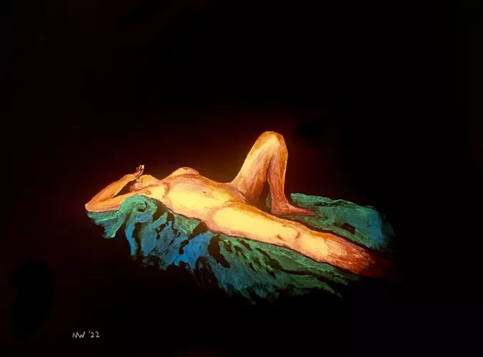 “Incarnate” - acrylic on wood by SnuffyKilroy