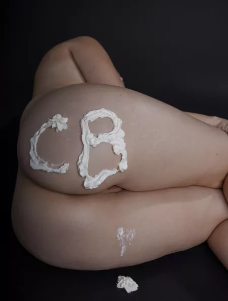 Initials with cream 😋 I need someones face to smother by CreativeBunz