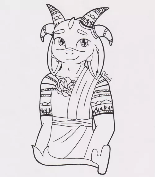 Inktober day 14 of my character Kuroto by QAoA