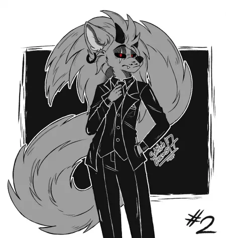 Inktober Day 2 - Suits { art and character are mine | @Shiloh_draws17 on Twitter | by Shiloh_boy17