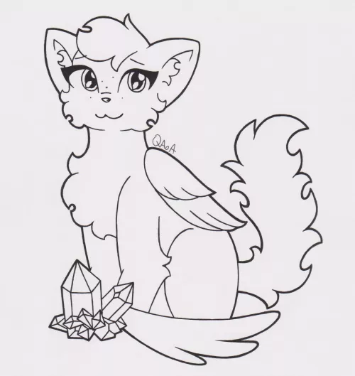 Inktober day 27 of my character Crystal by QAoA