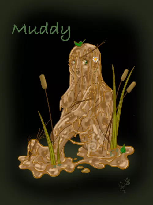 INKTOBER Slime Girl Edition: Muddy - Oct 06 (I am really late with posting these to Reddit so plz bare with me thx) by ooh-a-piece-of-candy