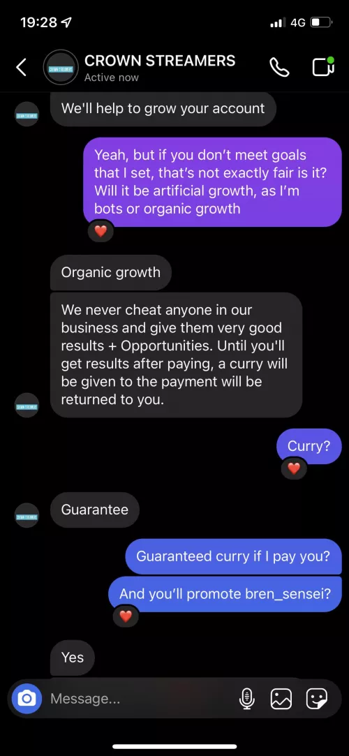 Instagram… pay for exposure, get … curry?! by DM-15