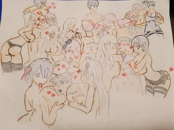 Instead of studying in class I drew this by Gundam87_