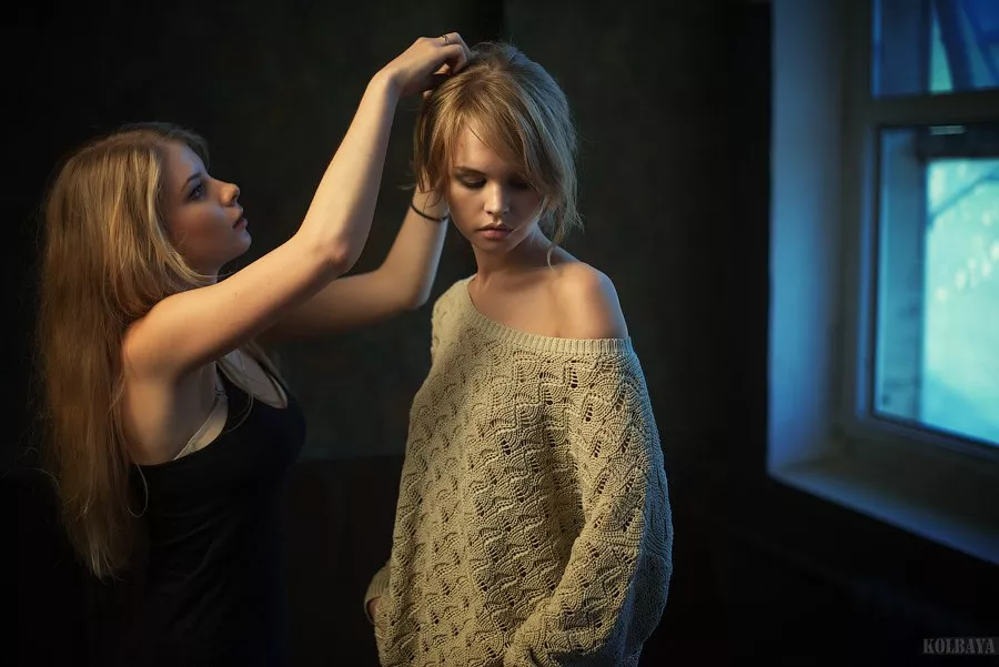 Irina doing Anastasia's hair. posted by [deleted]