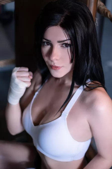Irine Meier as Tifa would knock me out cold in the first round by booboobo2