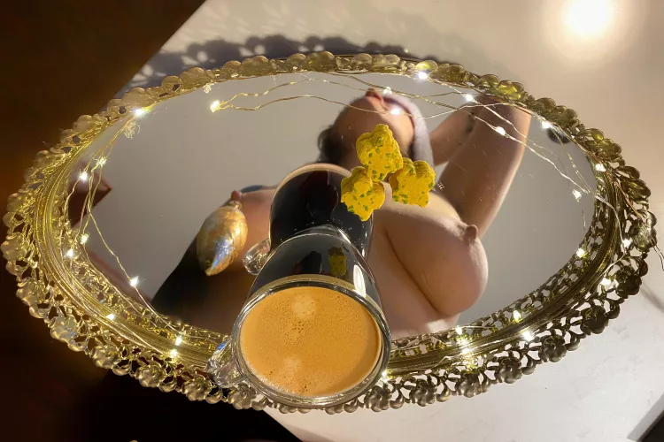 Iris is hoping Santa arrives a little early. She already has is espresso and cookies ready. by iris_and_will