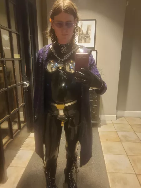 Is a cardigan enough clothes? by latexsarah