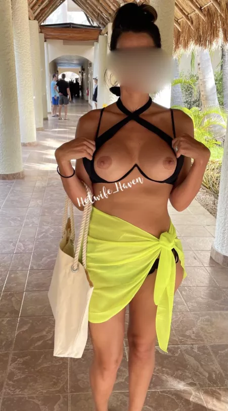 Is it even a real vacation if you don’t pull your tits out in public? 😈 (36f) by Hotwife_Haven