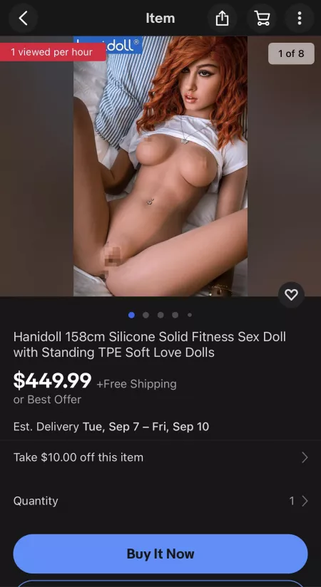 Is this a scam? This is from the eBay store hanidoll. This is the model I want exactly and I’ve seen this for up to $5000 and then like $100. by darkclownza