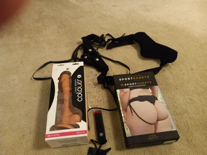 Is this OK for a starter pack? The dildo for the strap on is 8 inches long and oh it does not say the girth but pretty thick it hardly fits my mouth. My wife says it's too big but I don't think so. by BookkeeperMain