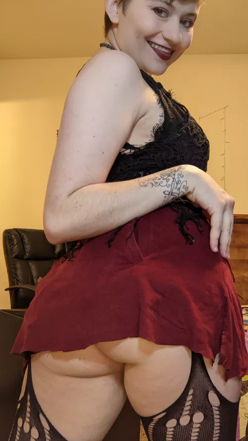 is this skirt short enough for you? by Elvishgirl