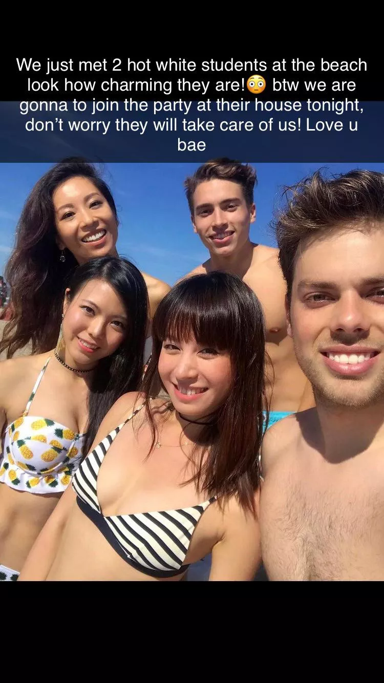 Is your gf really giving her love to you while she met these hot white guys?😩 posted by asia9394