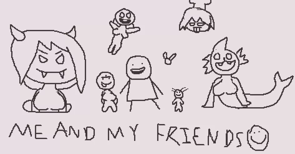 Isaac draws himself and his friends but oh boy posted by n0na6077
