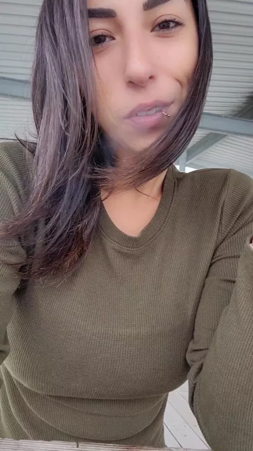 Isnt my hair and my smoke cute in the wind, love🥰 by Alternative-Oil-2220