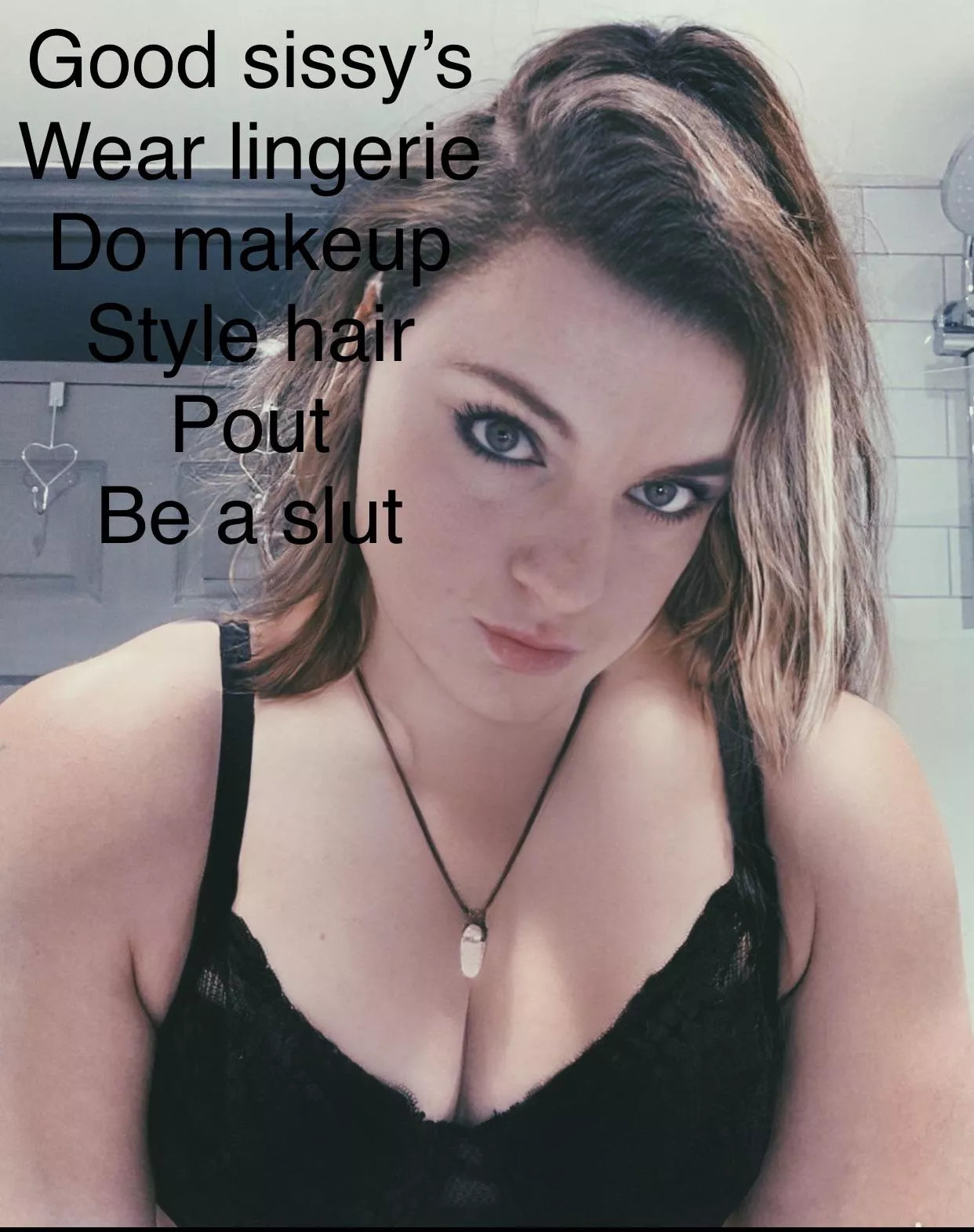 Isn’t my sissy a darling 💝 we met last month, now I’m exposing her 💝❤️💝 posted by justalookings